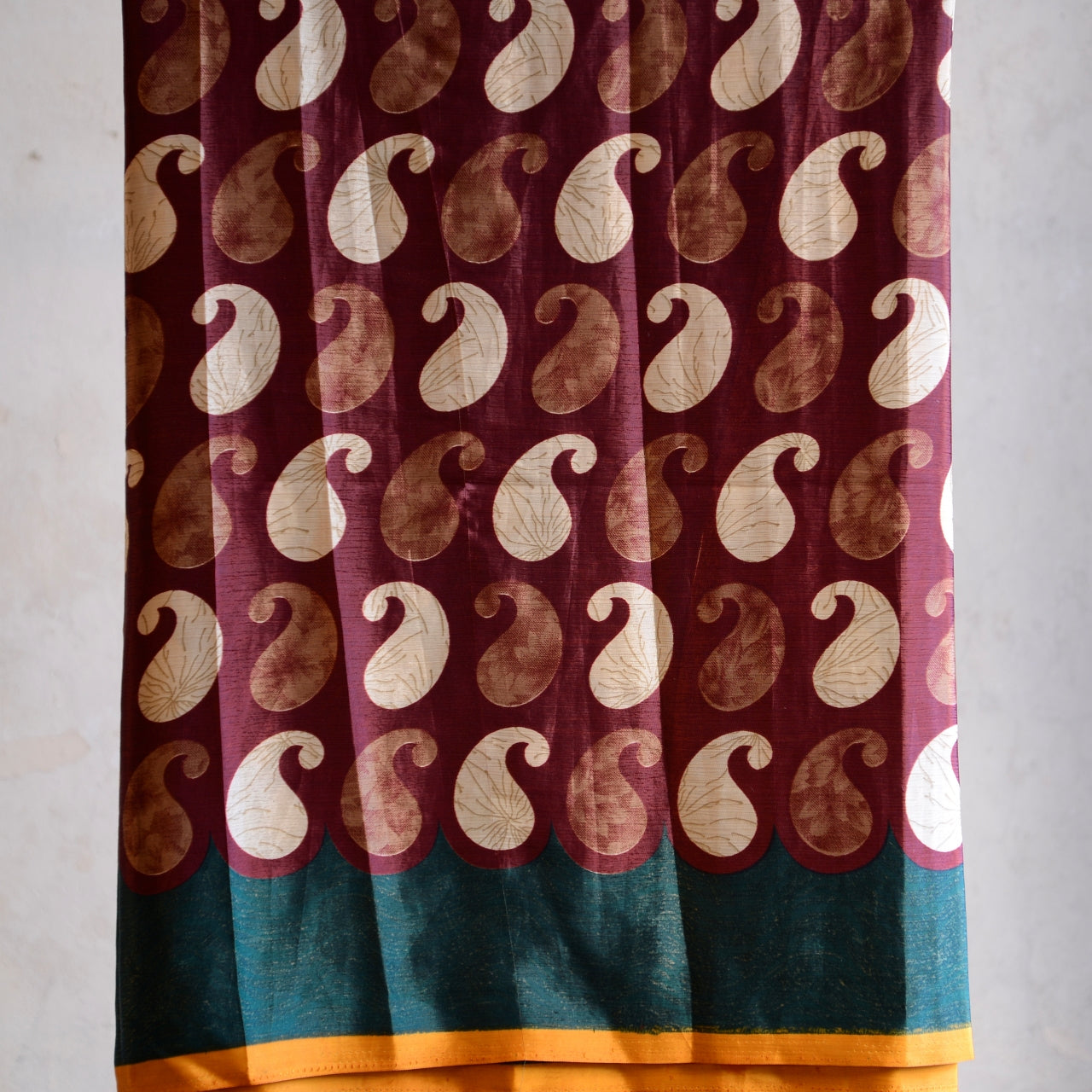 Vintage Pure Silk Saree Fabric