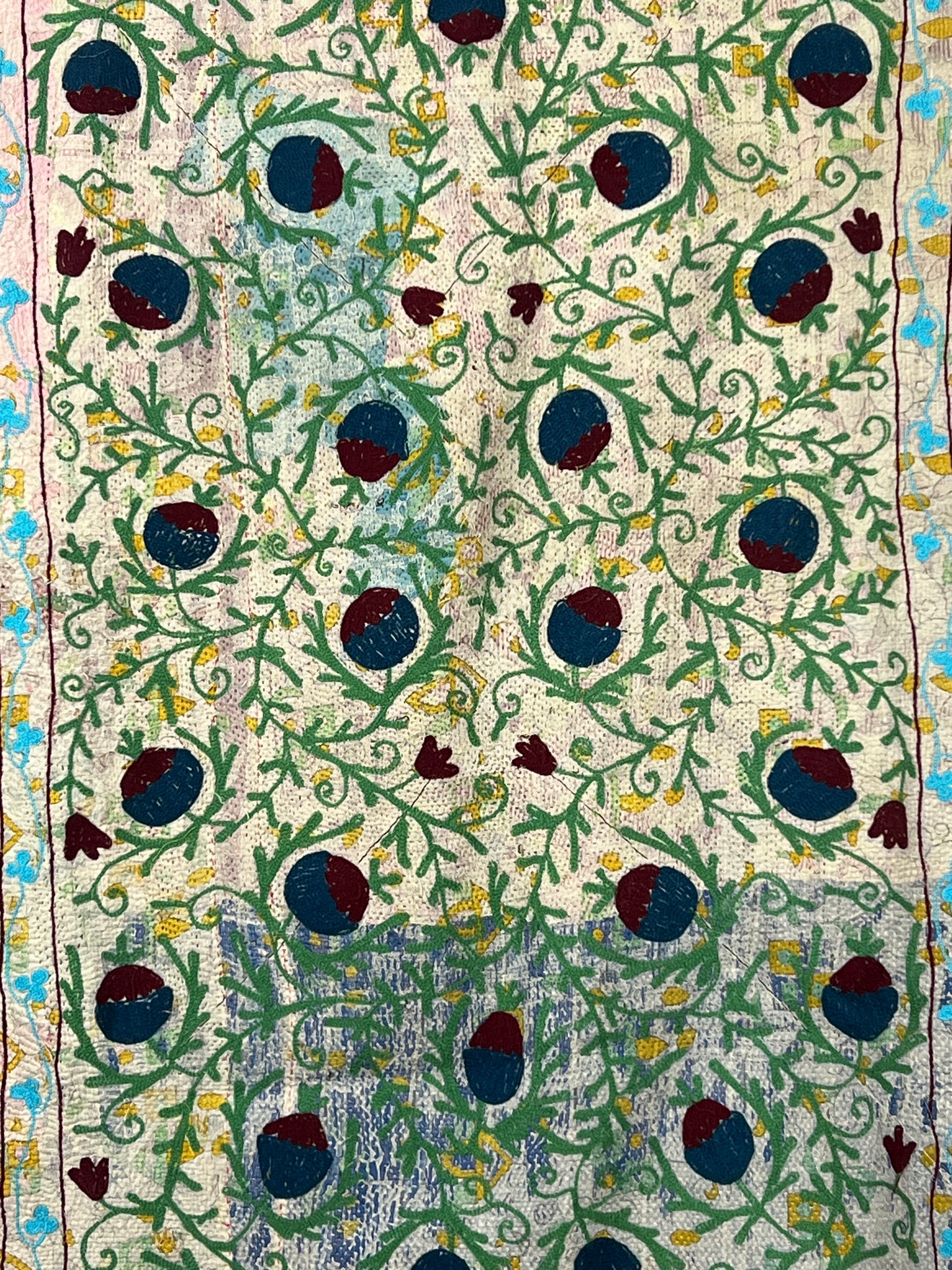 Vintage Kantha Suzani Quilt