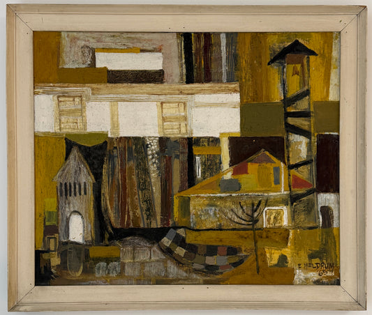 1965 British Modernist Townscape | E. Meldrum