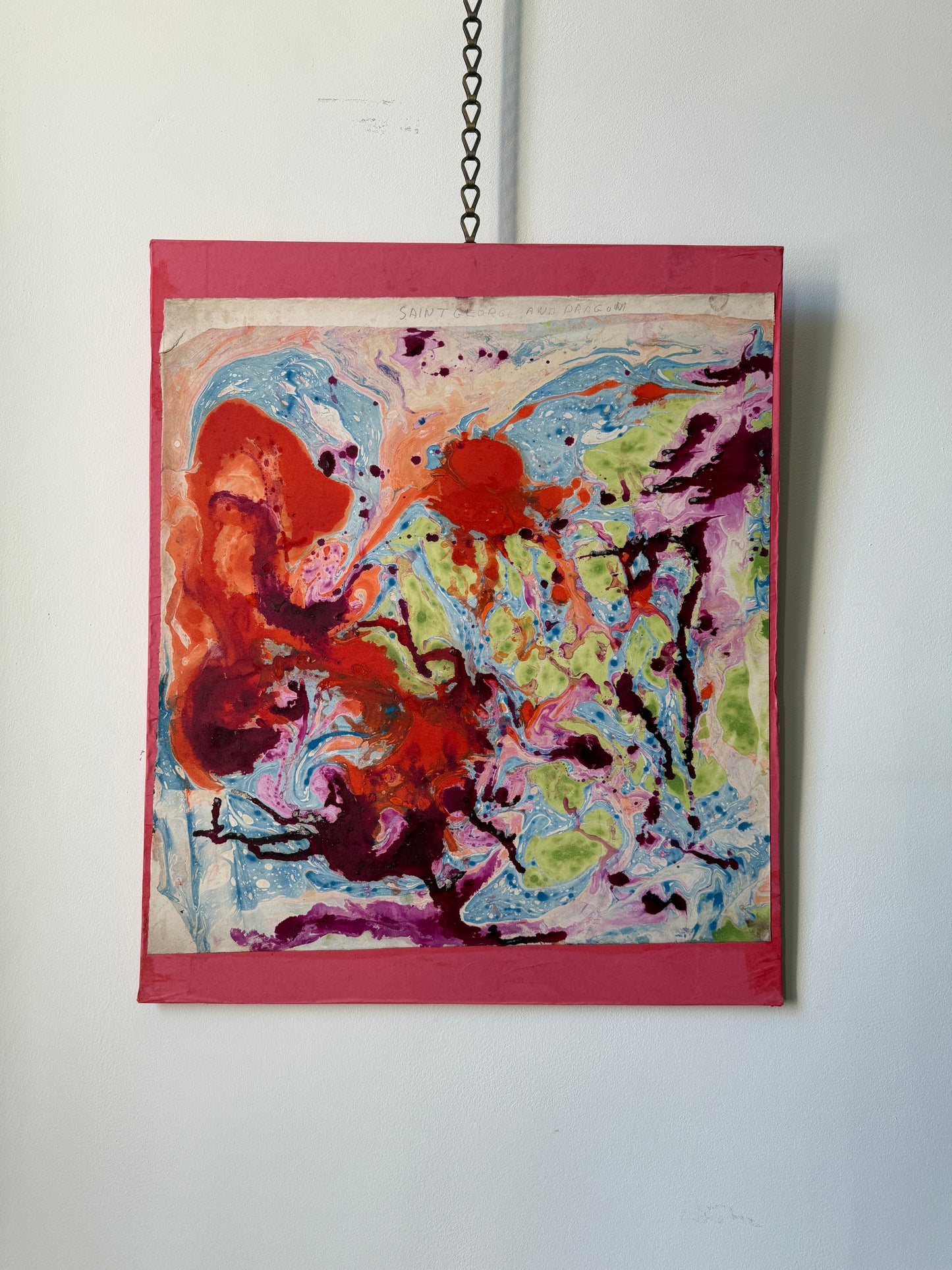 Marbled Abstract George & Dragon - Patricia Arnett NDD DFA | English, 1923-2022