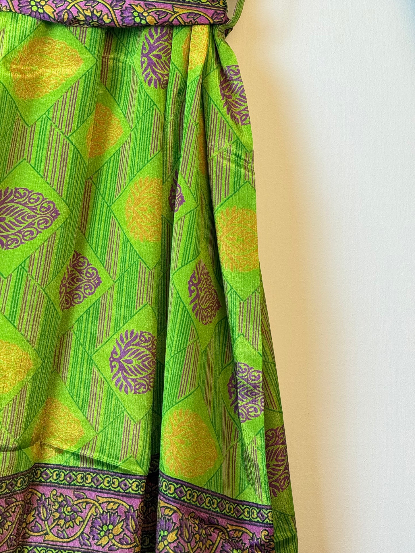 Vintage Saree Silk Kimono / Duster - Long