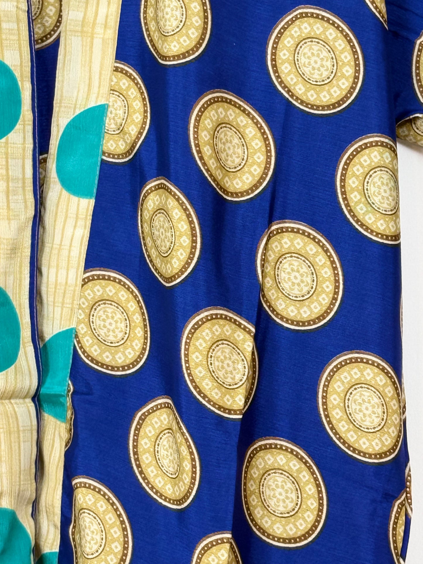 Vintage Saree Silk Trousers & Shirt Co-ordinated Set