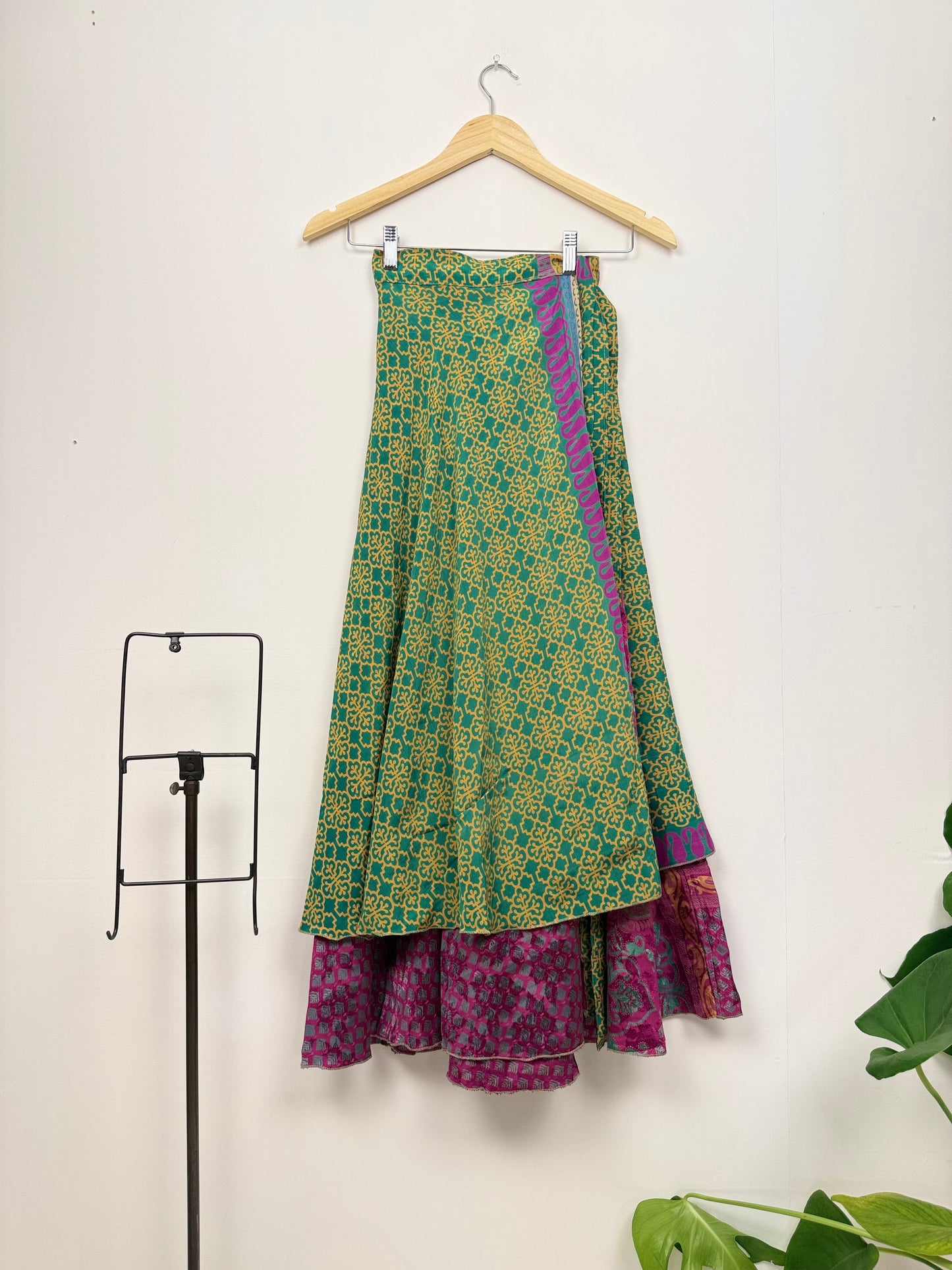Vintage Saree Silk Wrap Skirt