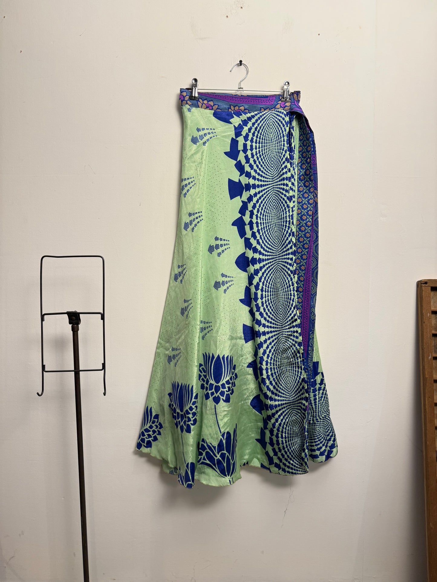Vintage Saree Silk Wrap Skirt