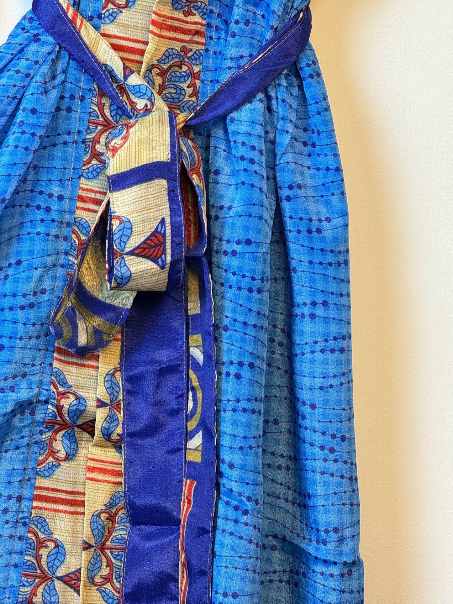 Vintage Saree Silk Kimono / Duster - Long