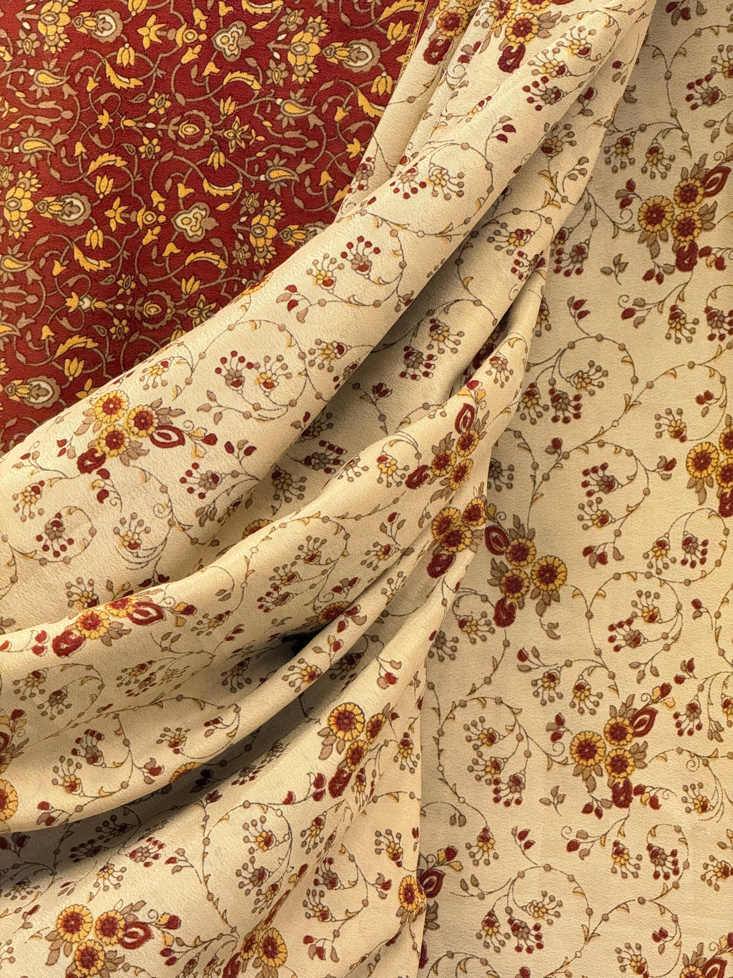 Vintage Pure Silk Saree Fabric
