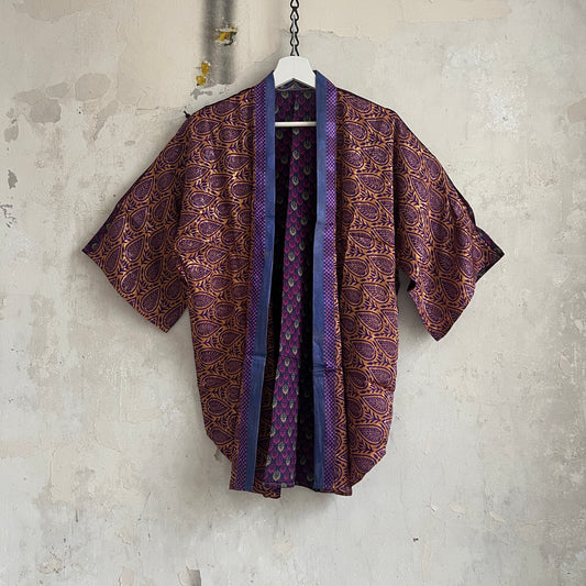 Vintage Saree Silk Open Shirt