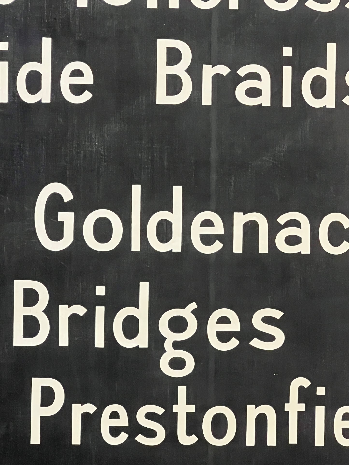 Edinburgh Destination Bus Blind - Ferry Road