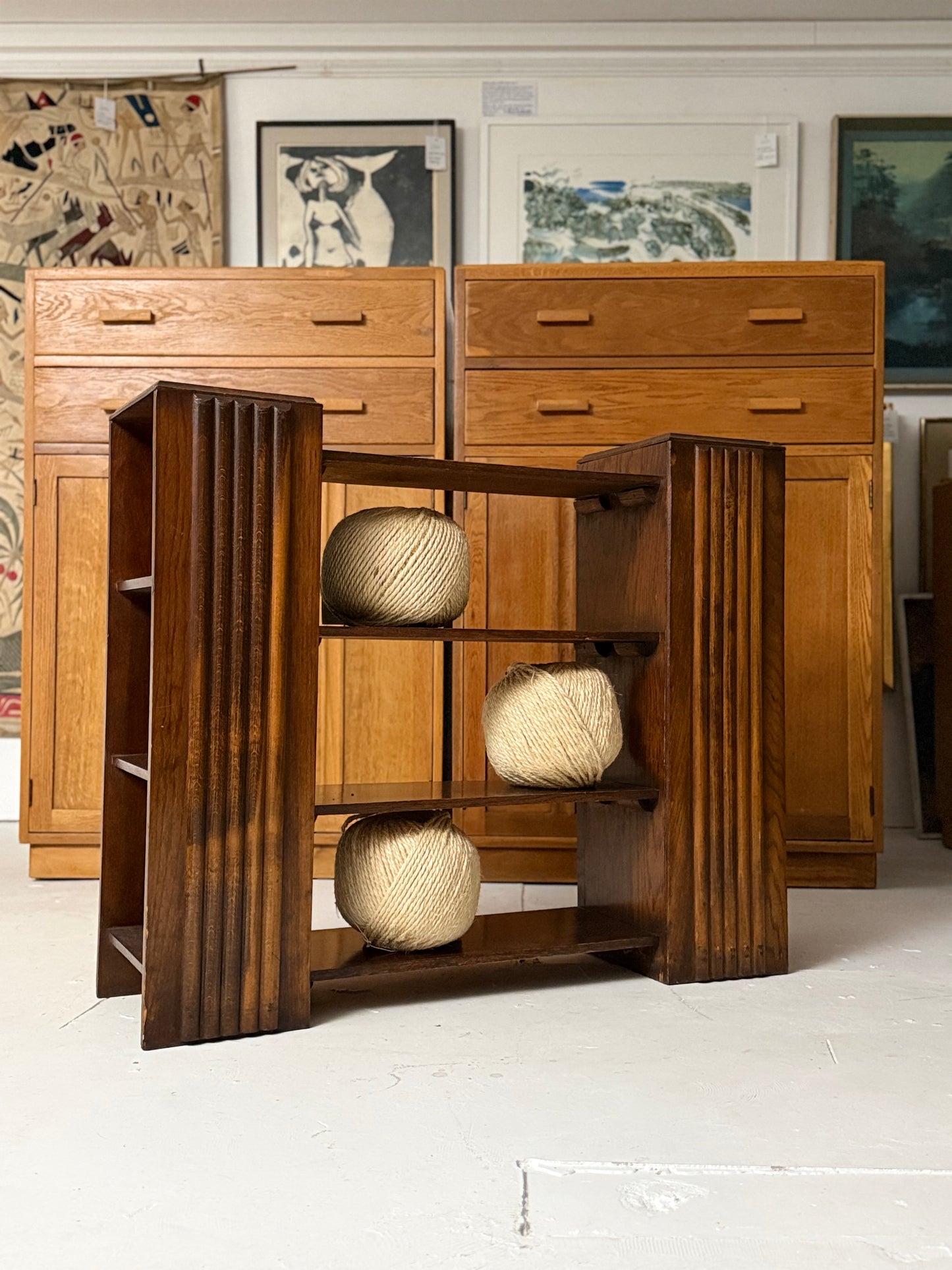 A British 1930's Art Deco Bookcase