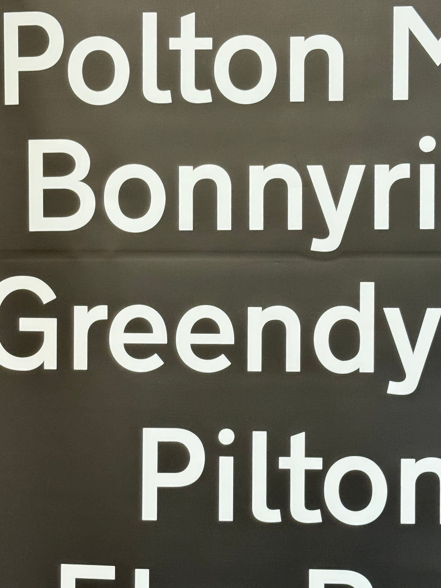 Edinburgh Destination Bus Blind - Kaimes to Danderhall