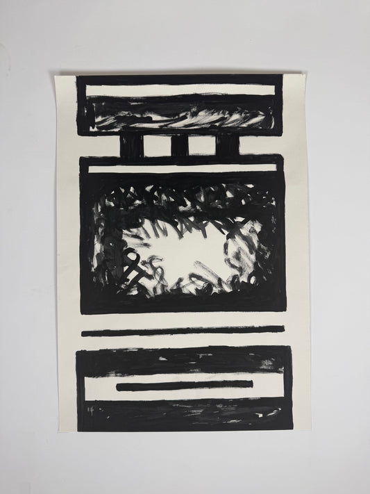 Monochromatic Original Artwork No.304 - ARTHUR ALLAN WILSON, Scottish | 1944-2024