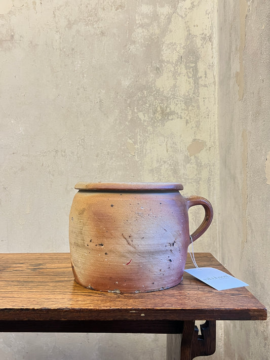19thC French Stoneware Confit Pot - Medium