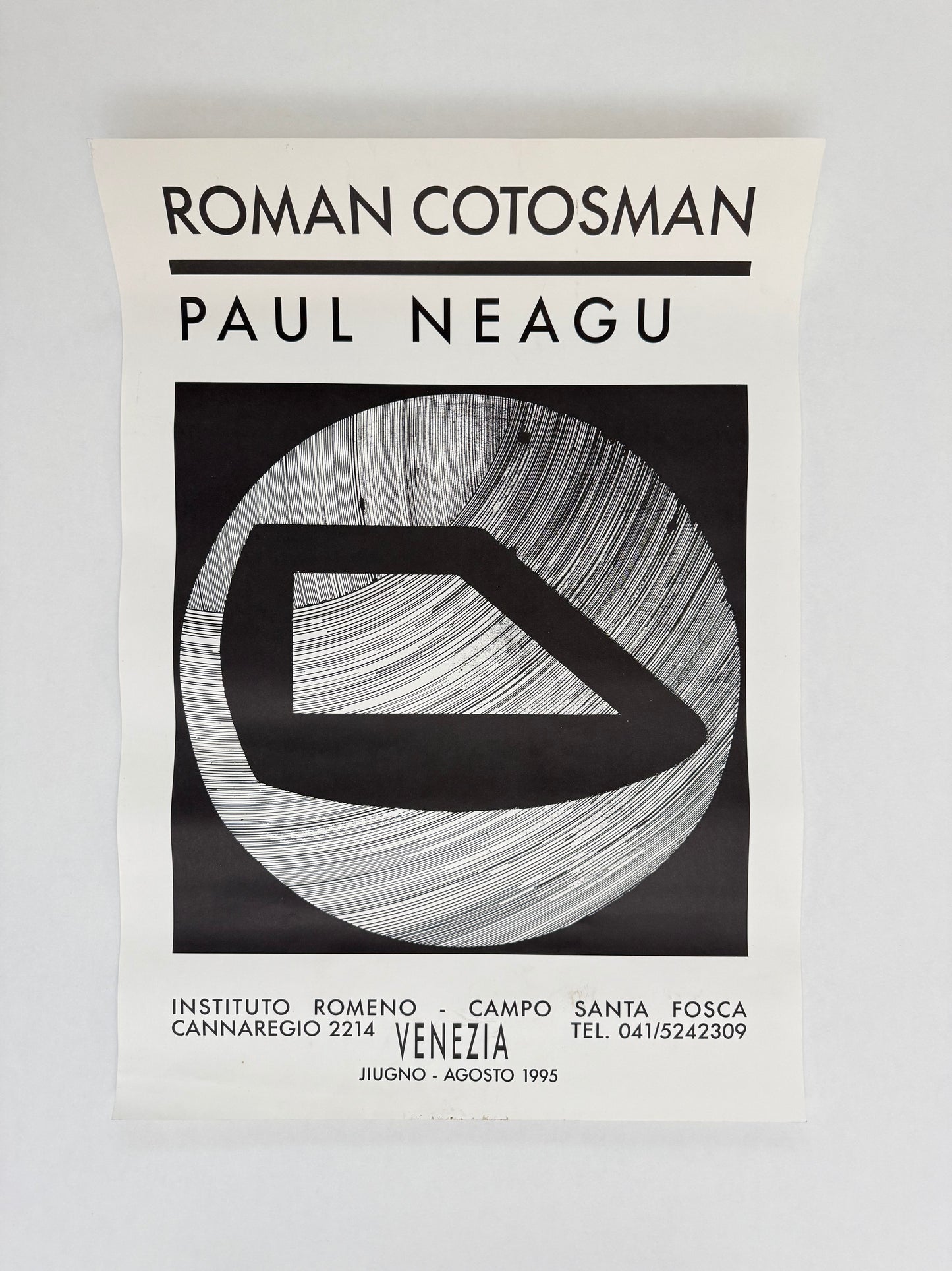 ROMAN COTOSMAN | PAUL NEAGU, Venice 1995 | Art Poster