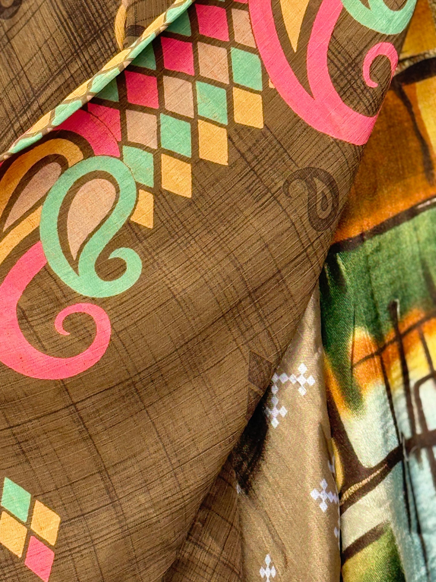 Vintage Saree Silk Wrap Skirt