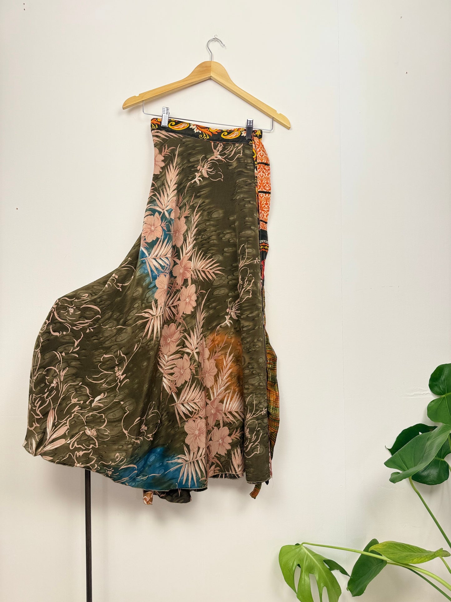 Vintage Saree Silk Wrap Skirt