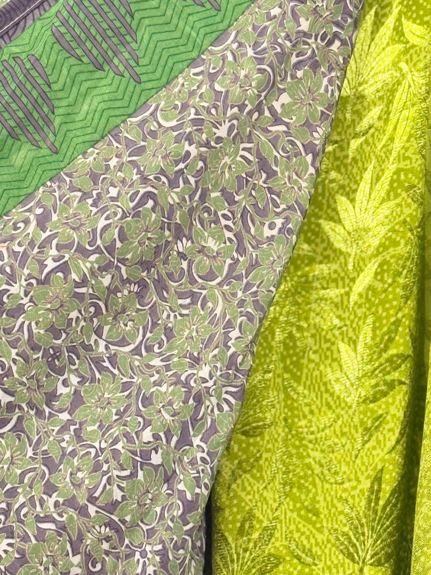 Vintage Saree Silk Wrap Skirt