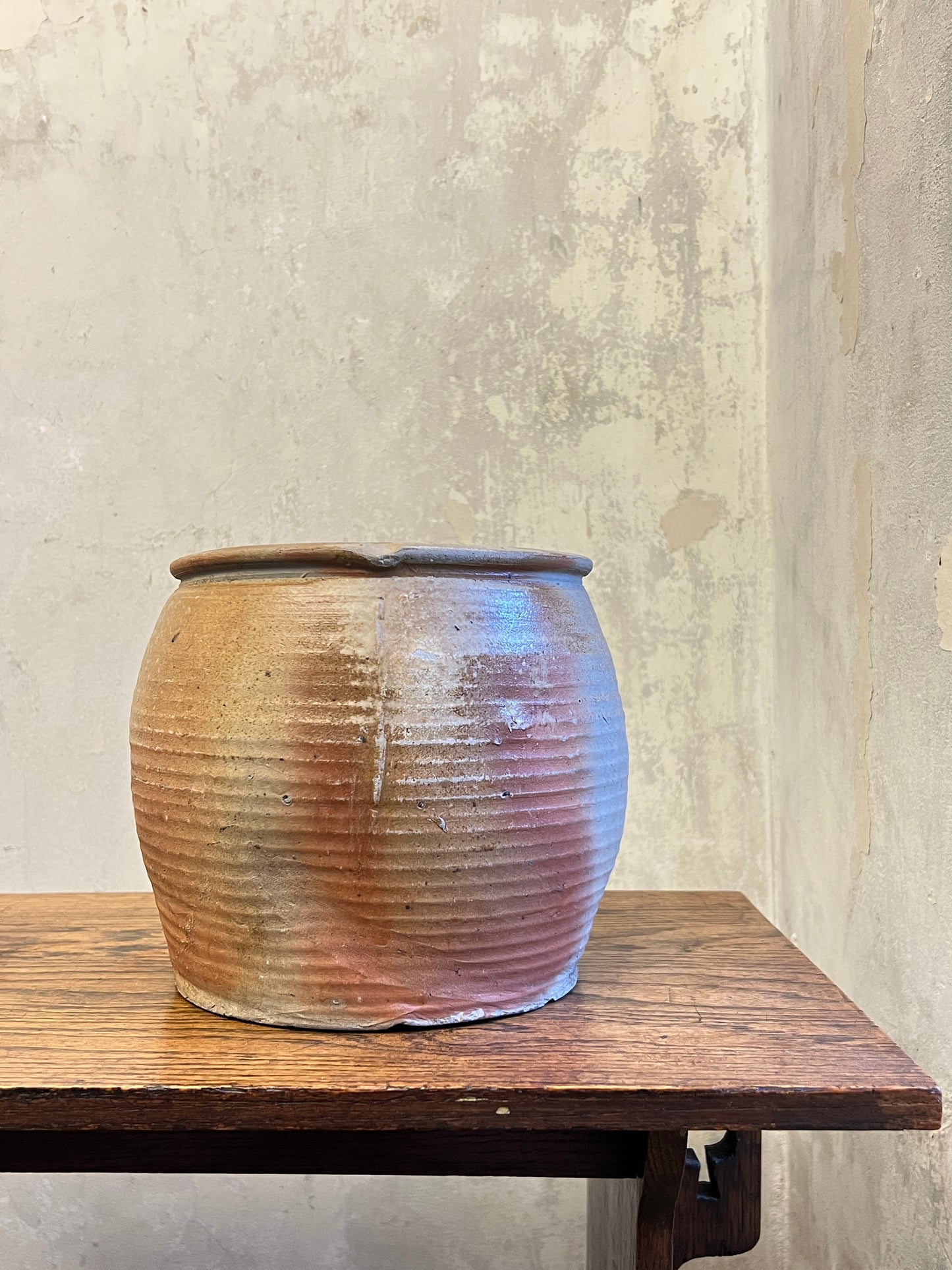 19thC French Stoneware Confit Pot