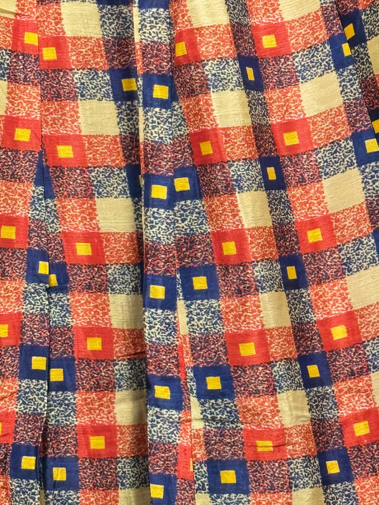 Vintage Saree Silk Pleated Skirt