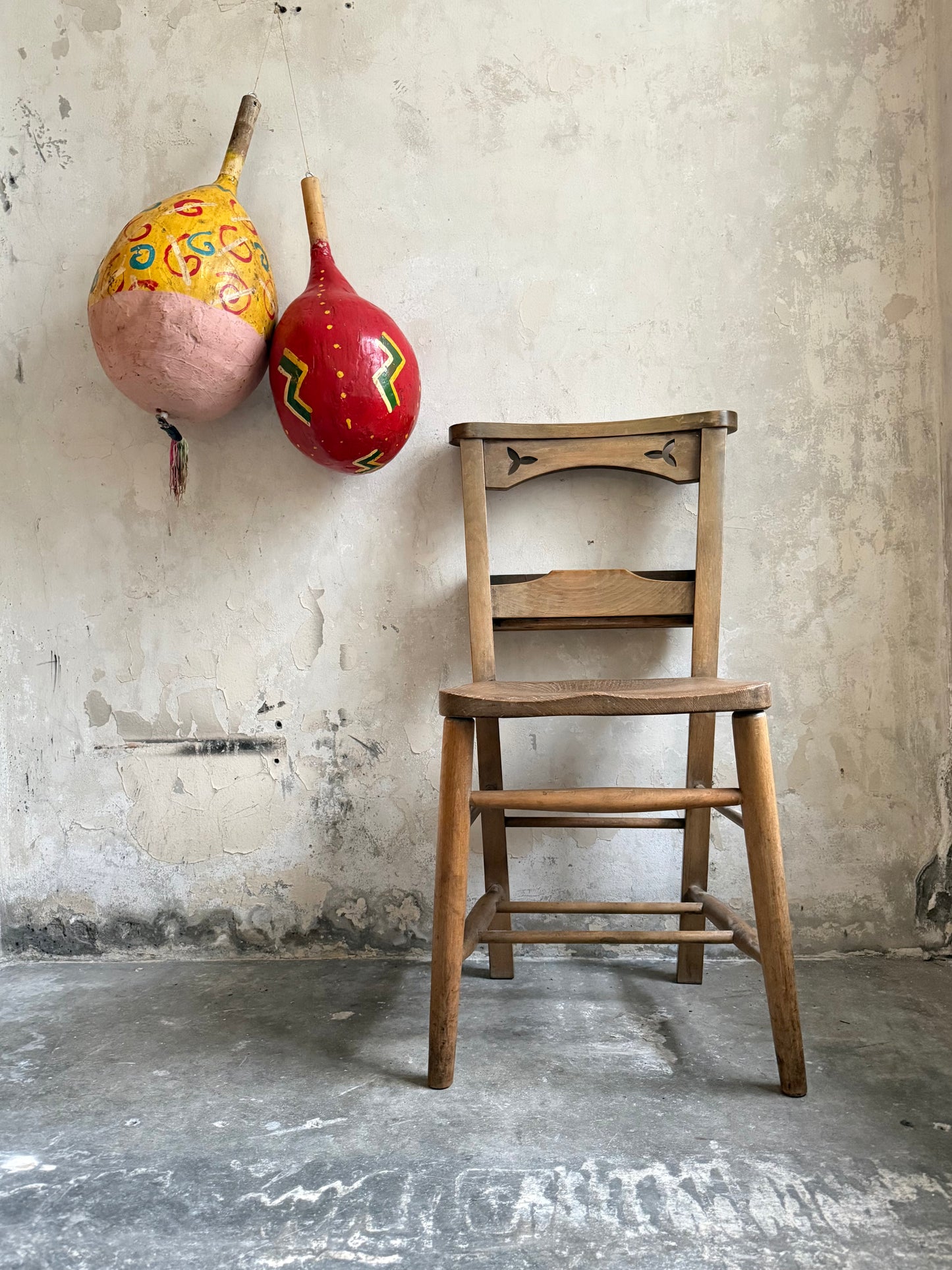 A Pair of 1950’s Papier-Mache Hand Painted Balloon provenance Cottles Circus