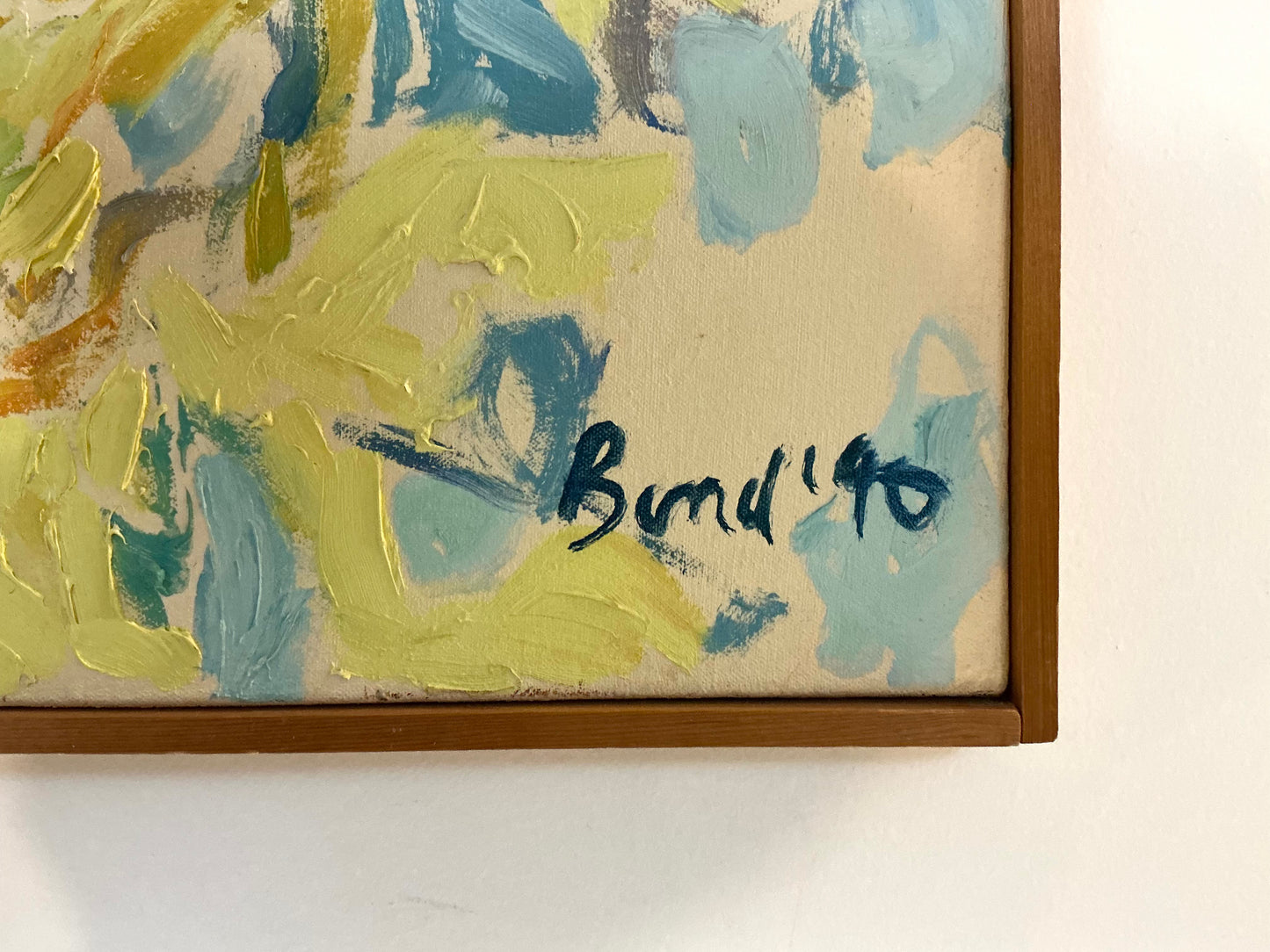 Impressionistic Landscape Acrylic on Canvas, signed Bond ‘90.