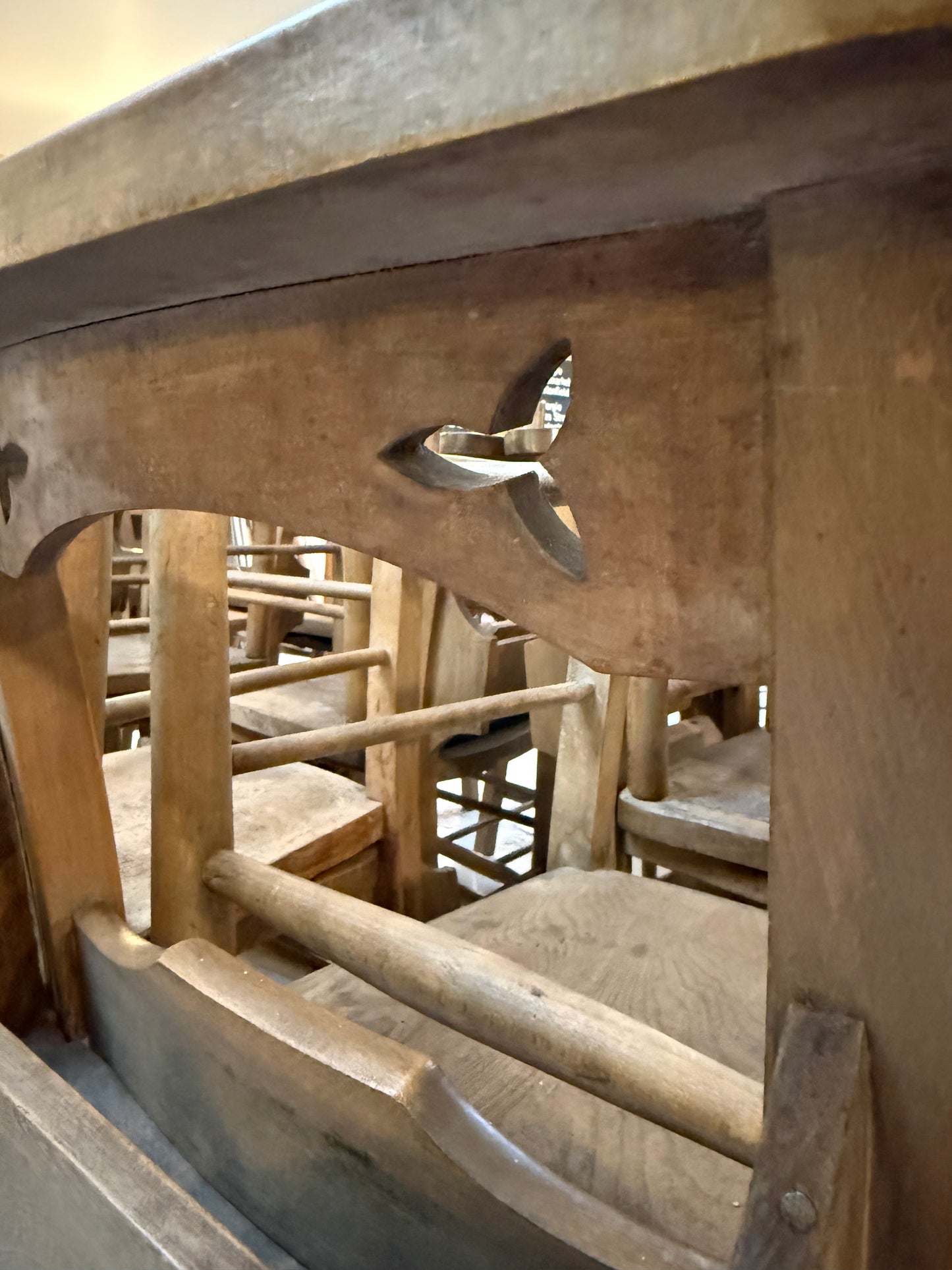 Elm & Beech Chapel Chairs c1920
