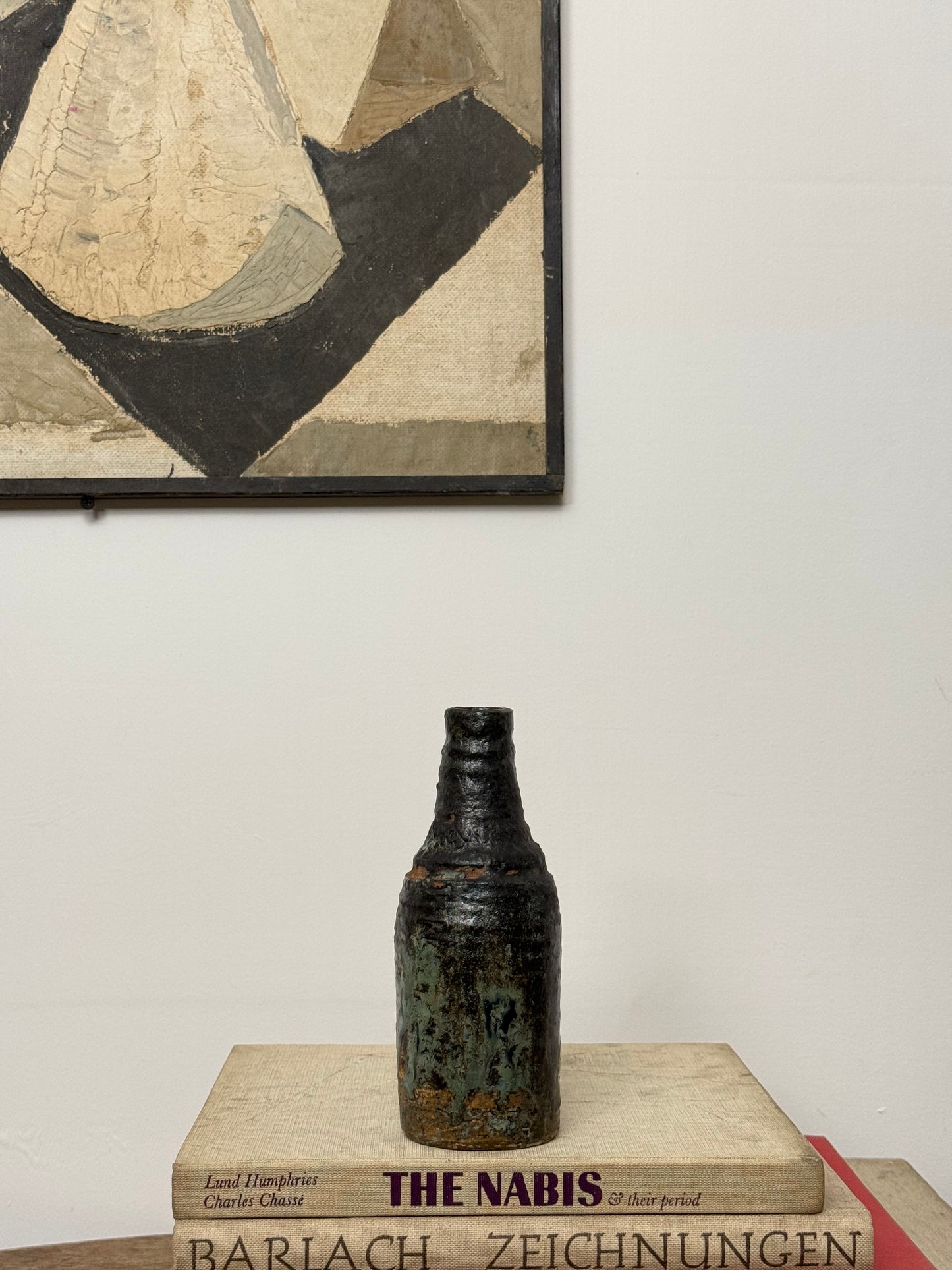 Oxshott Studio Pottery Bottle Vase - DENISE WREN, British/Australian | 1891-1979