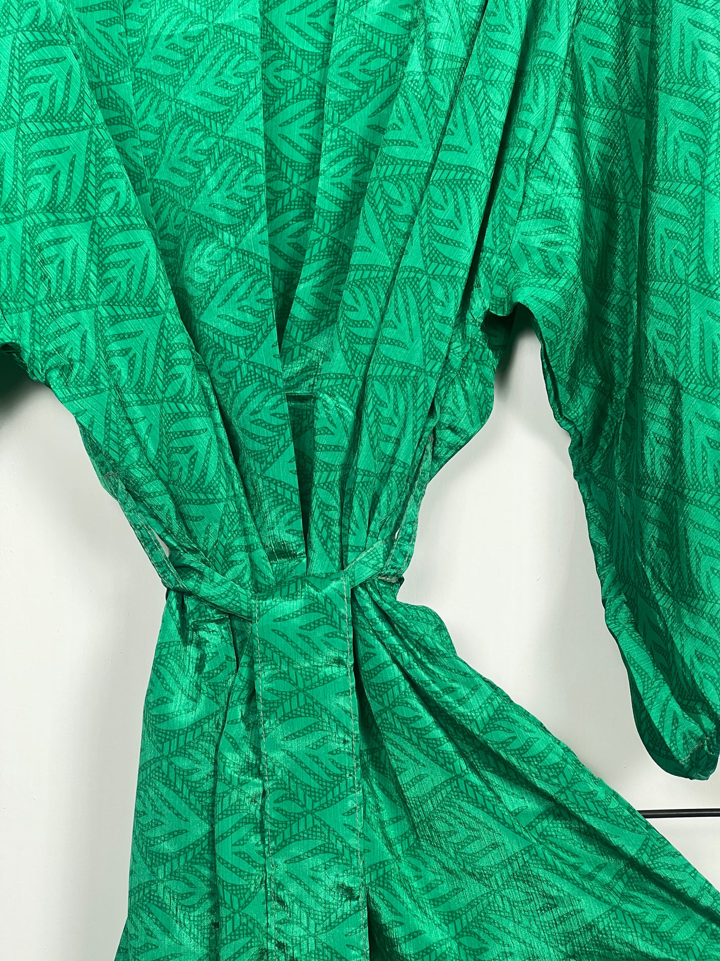 Vintage Saree Silk Kimono / Duster - Short