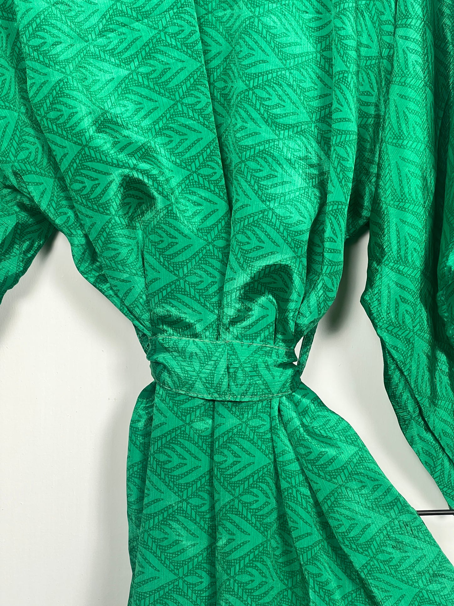 Vintage Saree Silk Kimono / Duster - Short