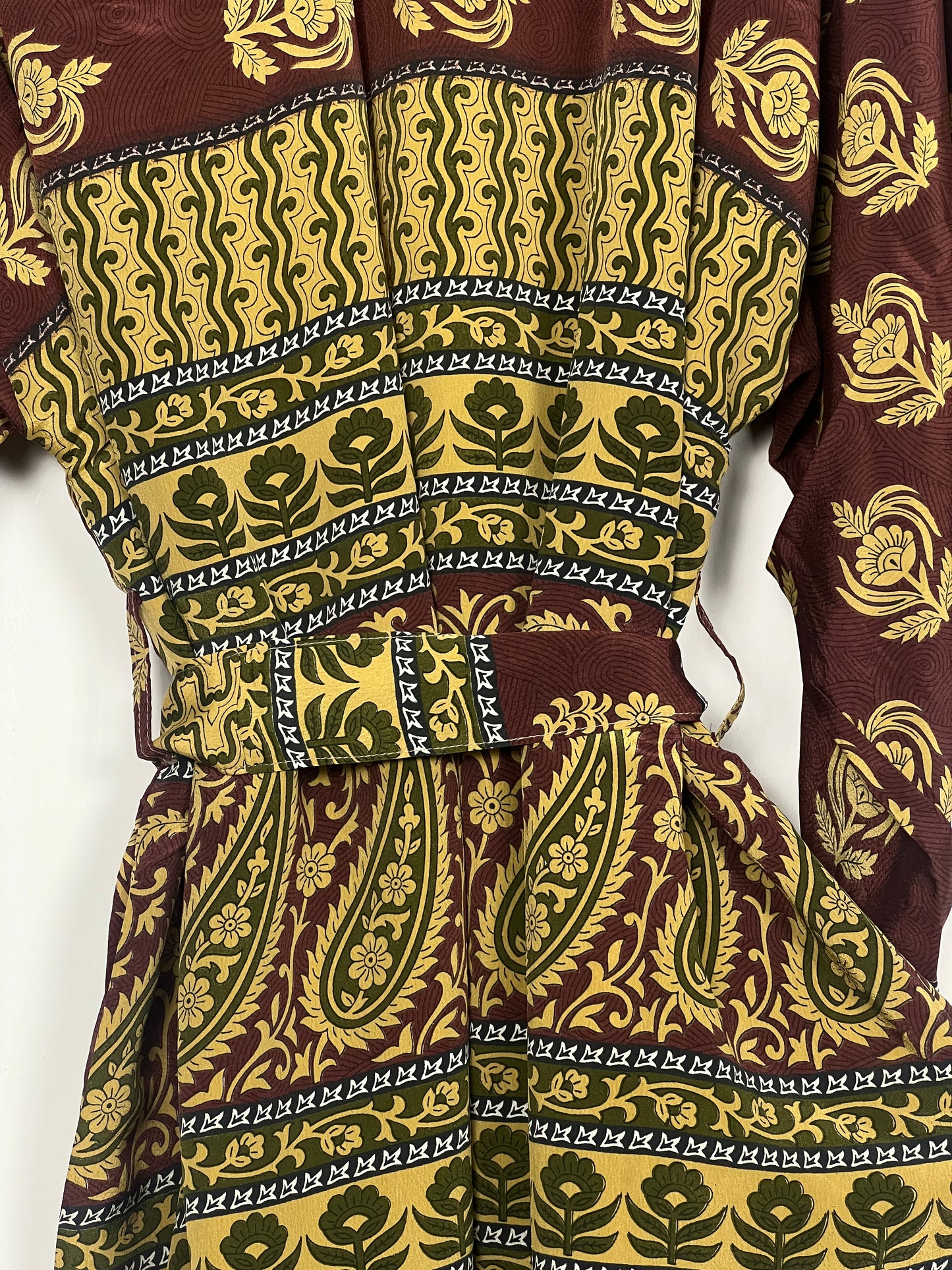 Vintage Saree Silk Kimono / Duster - Short