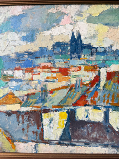 Expressionist Townscape | Belgian School c.1955–1970