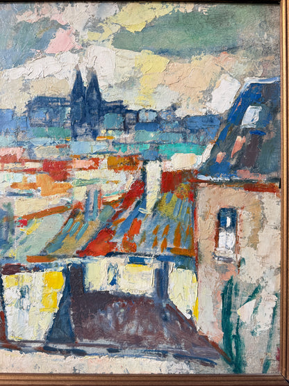 Expressionist Townscape | Belgian School c.1955–1970