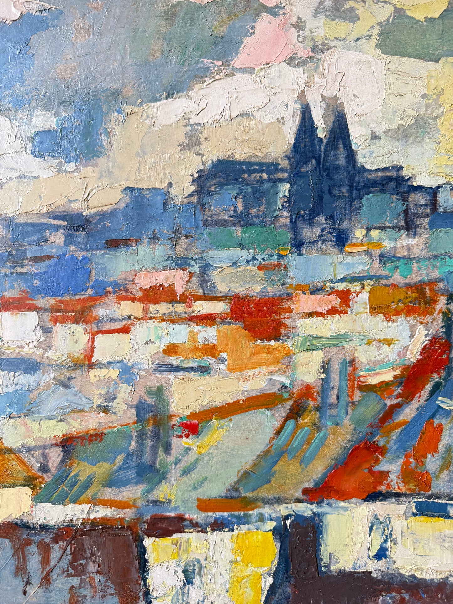 Expressionist Townscape | Belgian School c.1955–1970