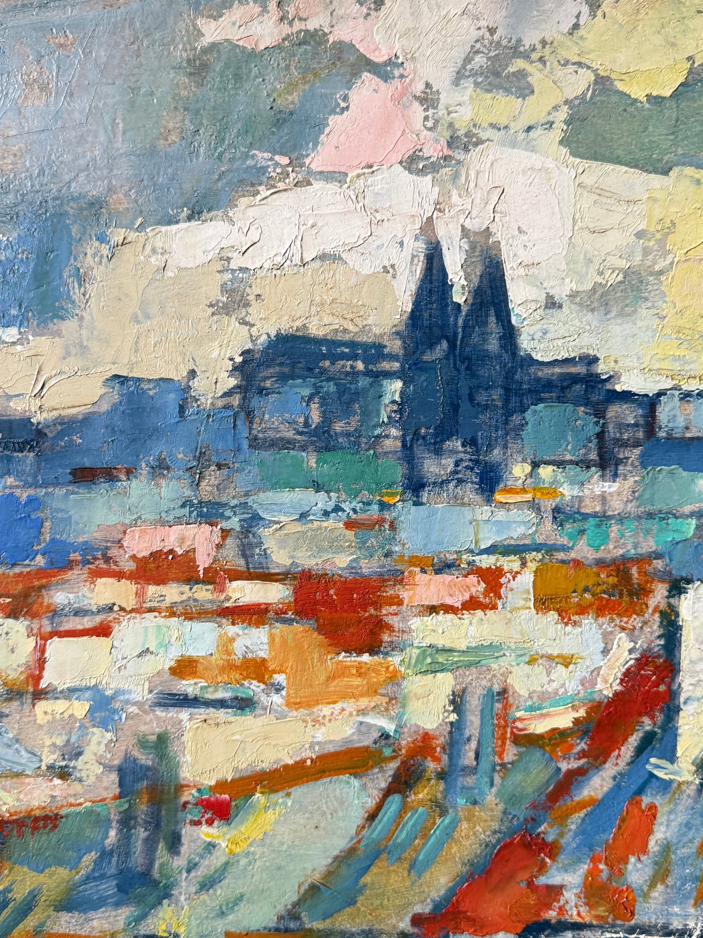 Expressionist Townscape | Belgian School c.1955–1970