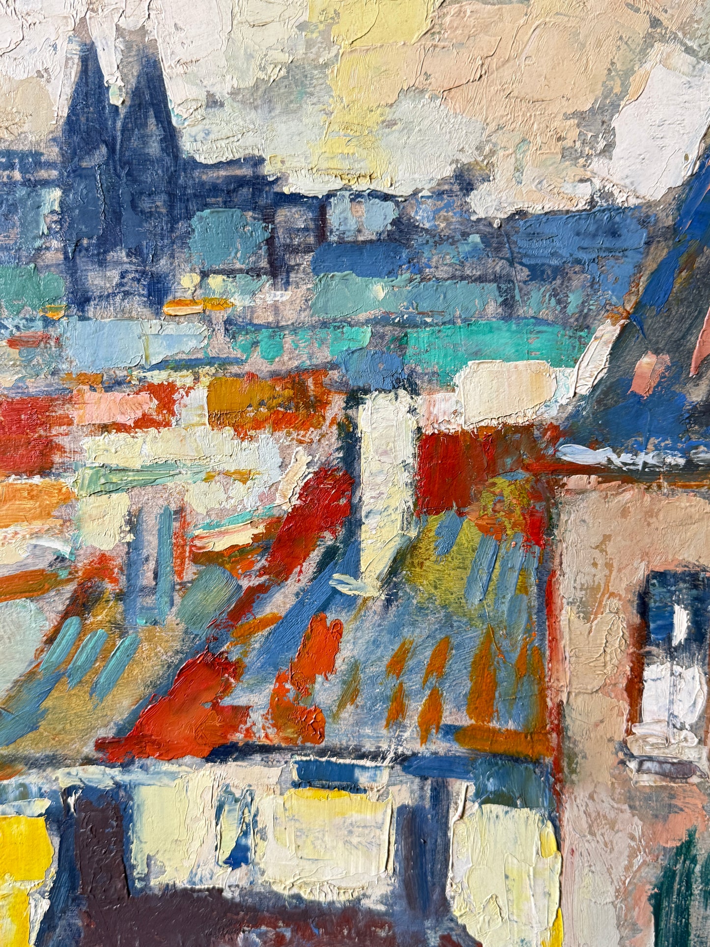 Expressionist Townscape | Belgian School c.1955–1970