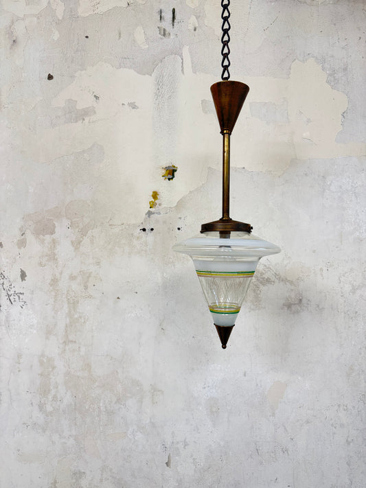 1950's Suspended Light Fitting