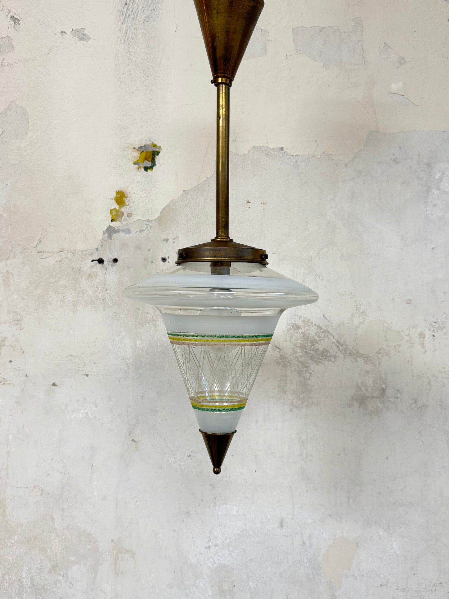 1950's Suspended Light Fitting