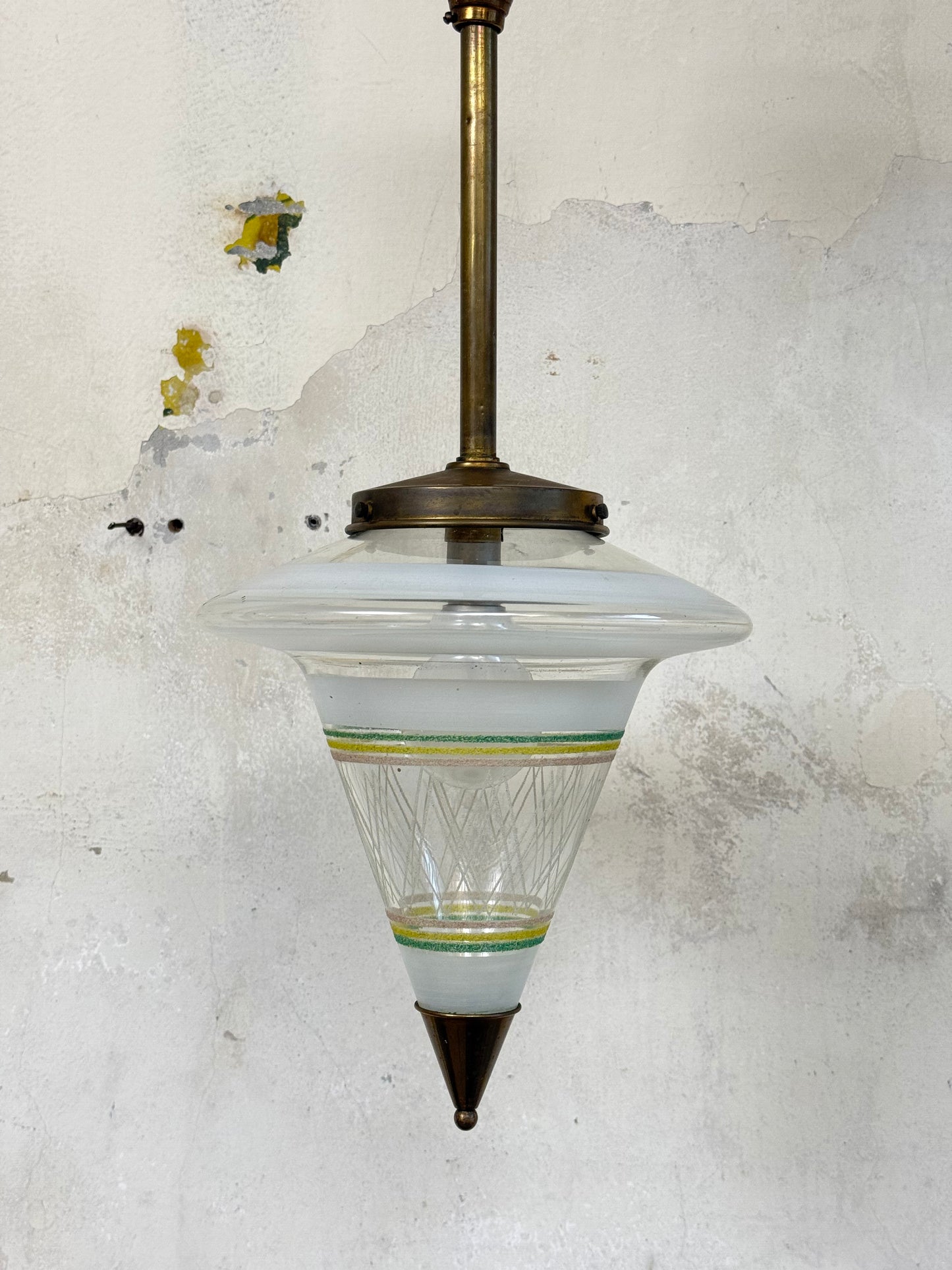 1950's Suspended Light Fitting