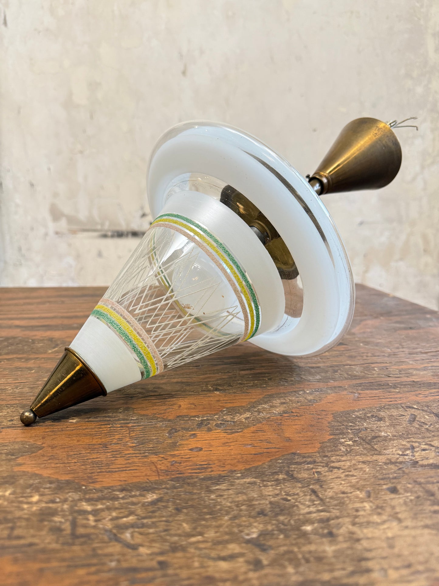 1950's Suspended Light Fitting