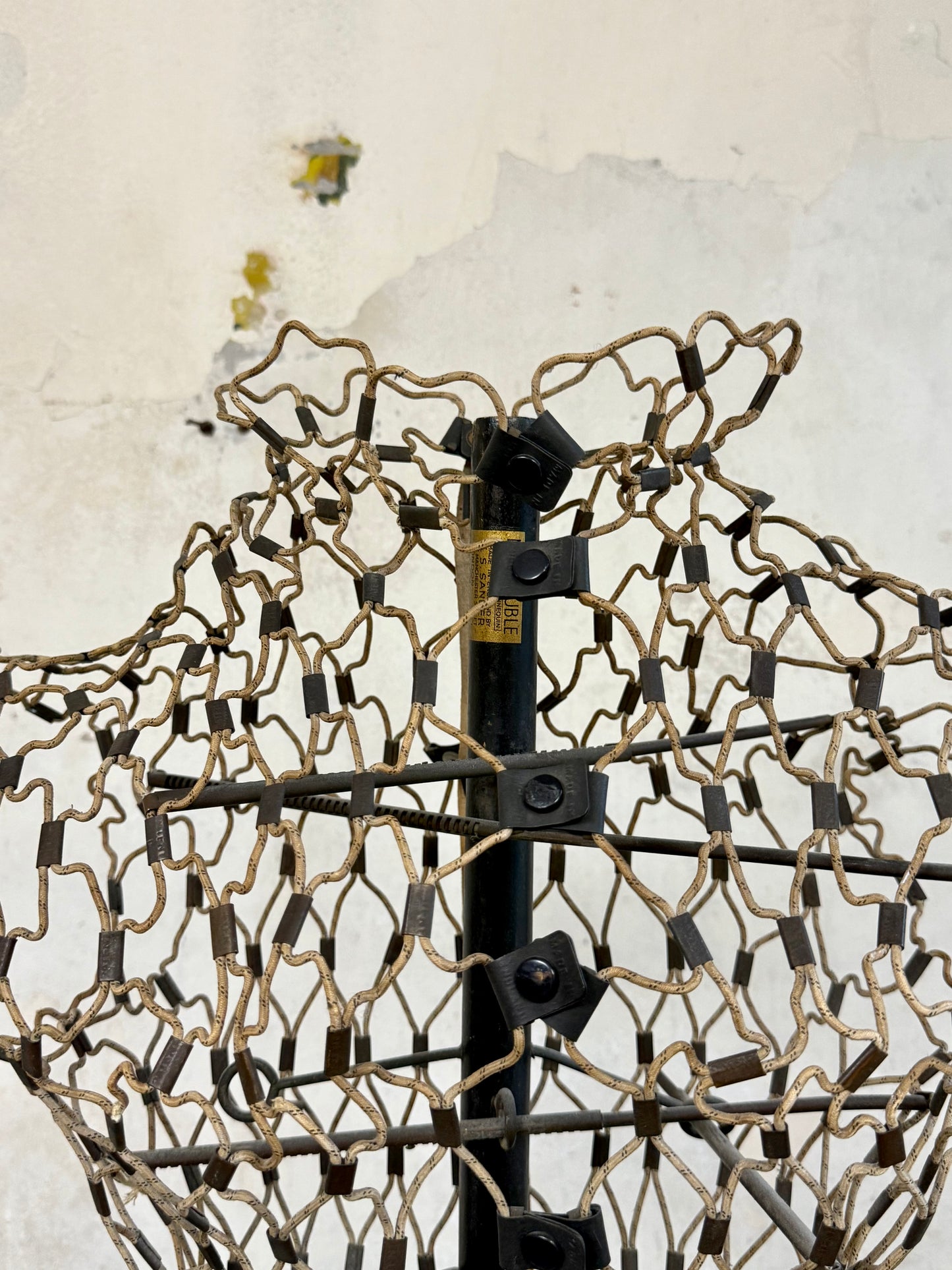 1950's English Wire Mannequin on Ebonised Stand