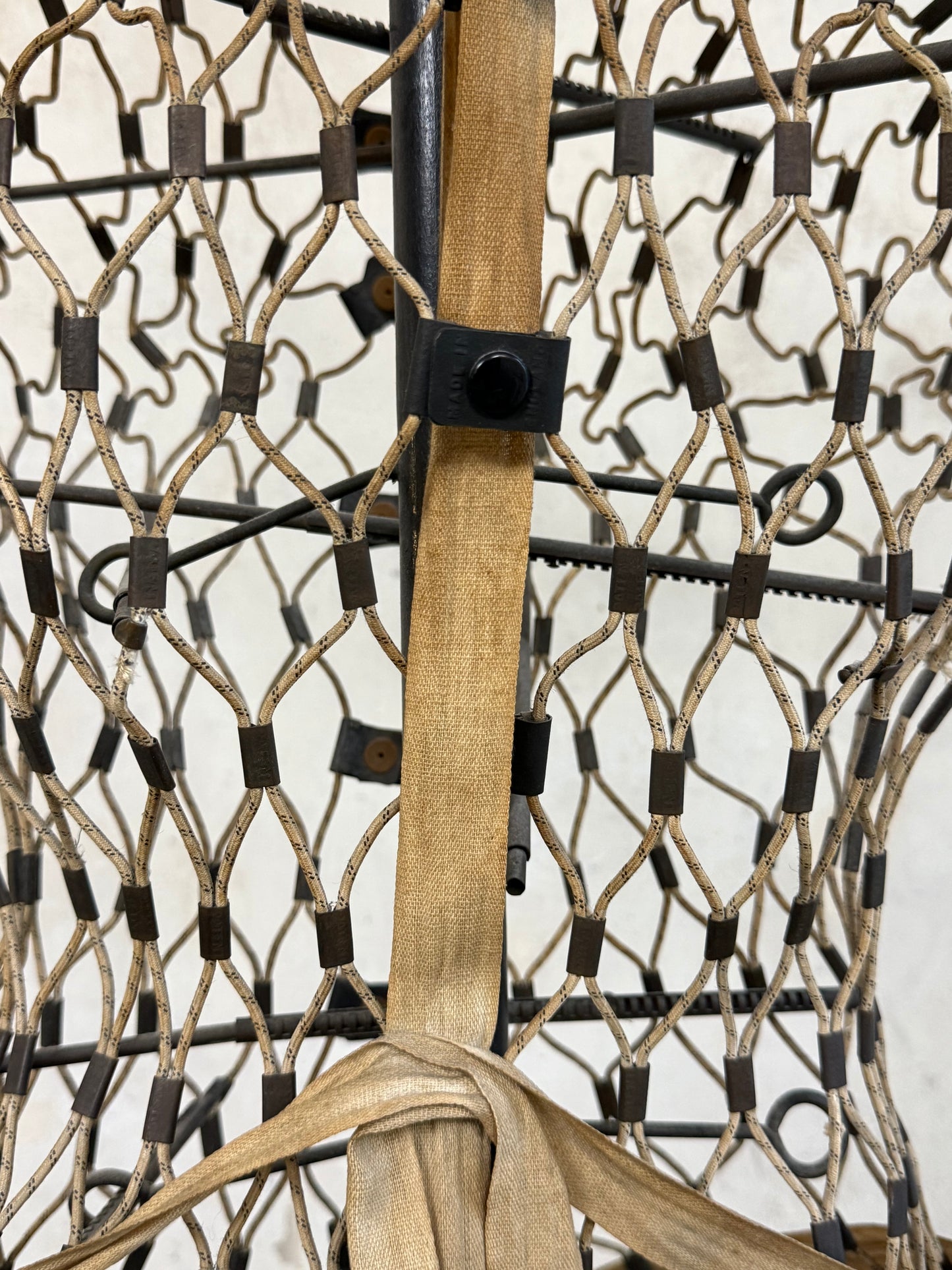 1950's English Wire Mannequin on Ebonised Stand