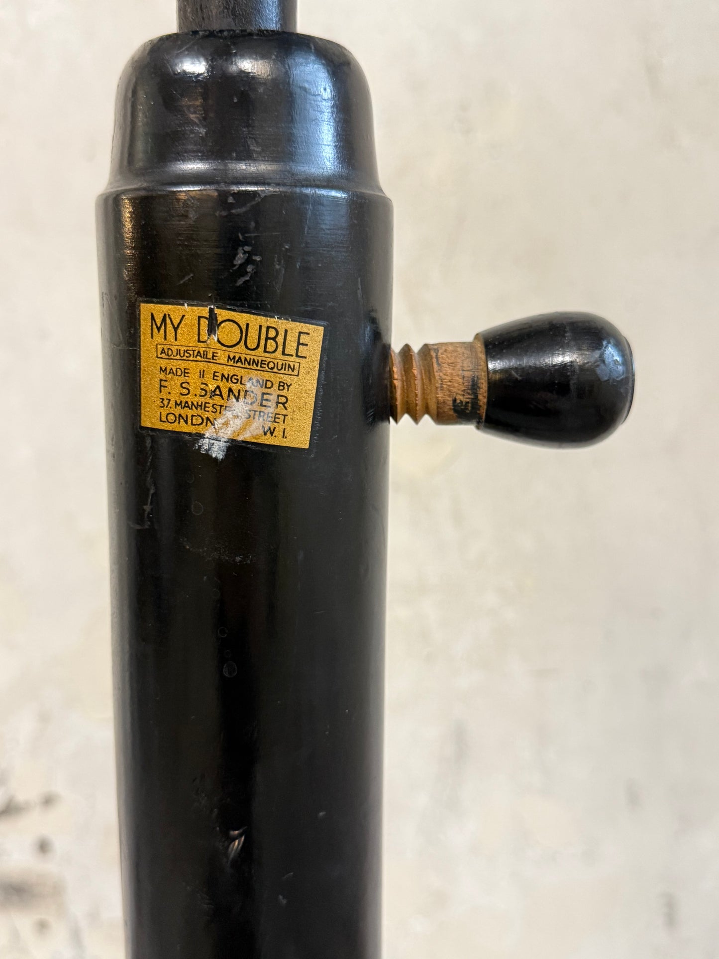 1950's English Wire Mannequin on Ebonised Stand