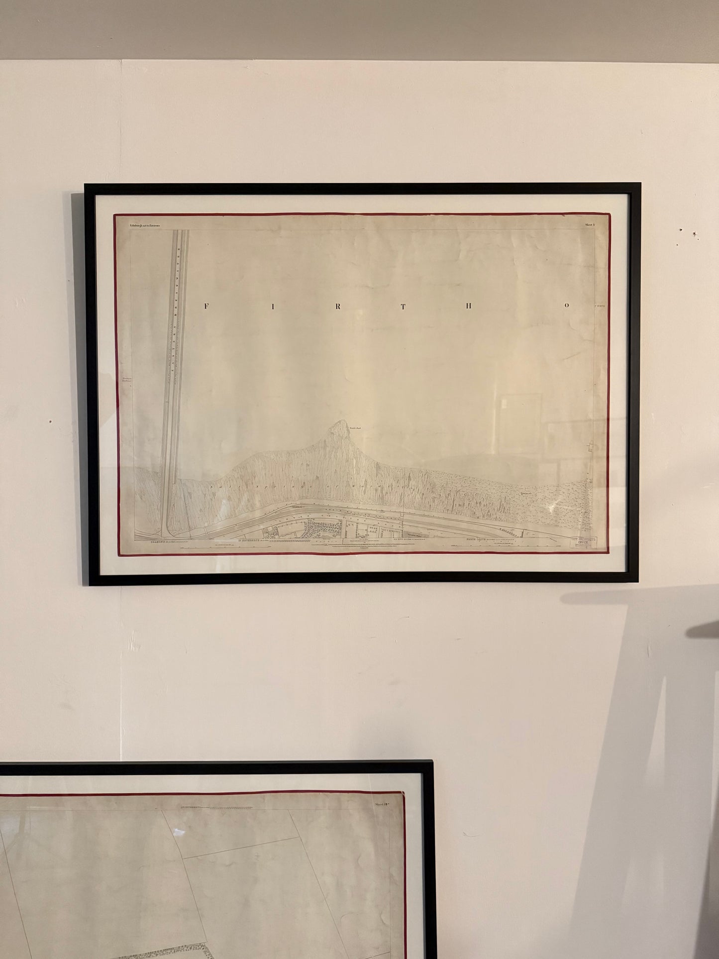 An Edinburgh Map c1876 ~ Salt Springs of Wardie, Lower Granton Road, Eastern Breakwater.