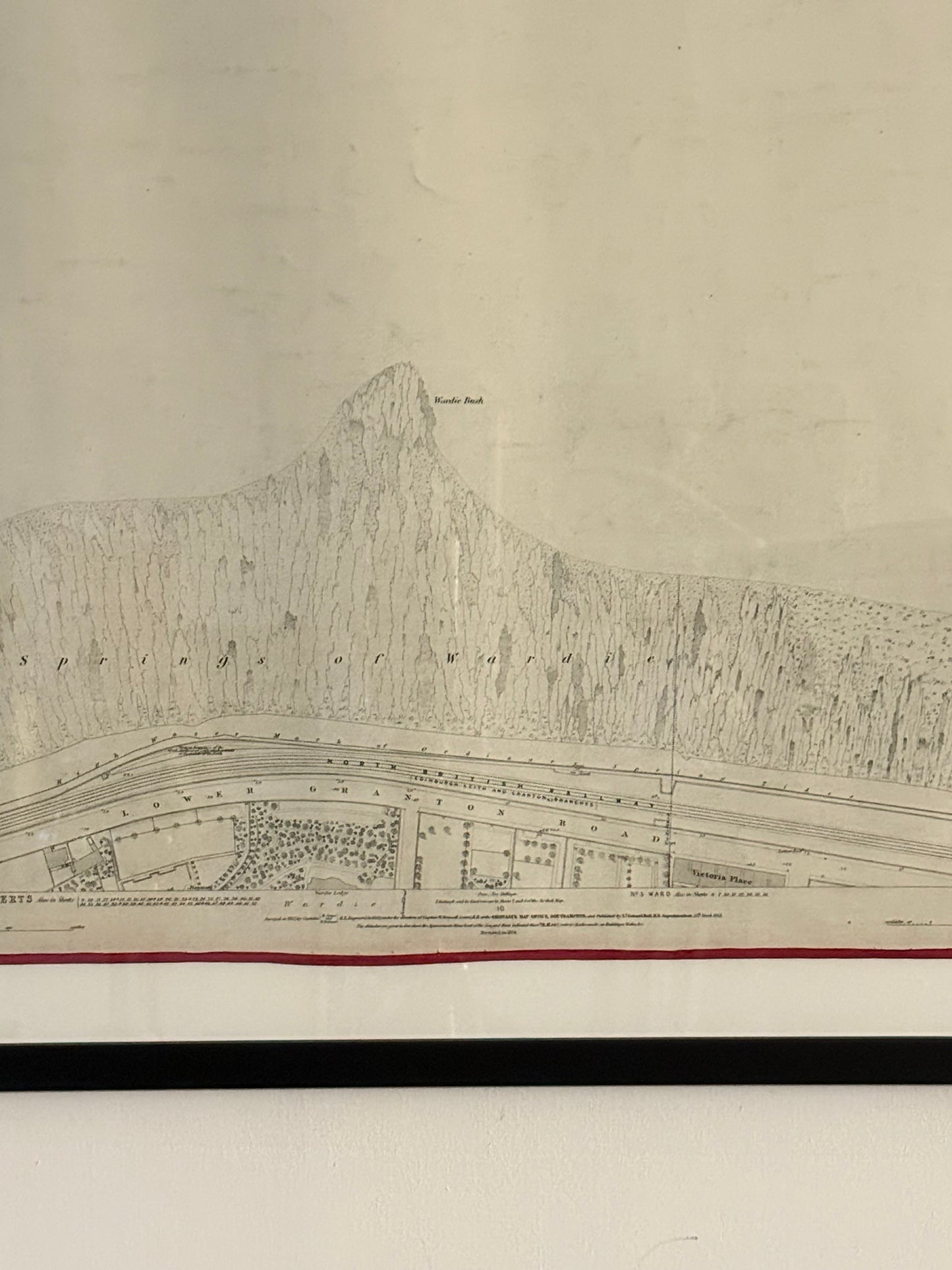 An Edinburgh Map c1876 ~ Salt Springs of Wardie, Lower Granton Road, Eastern Breakwater.