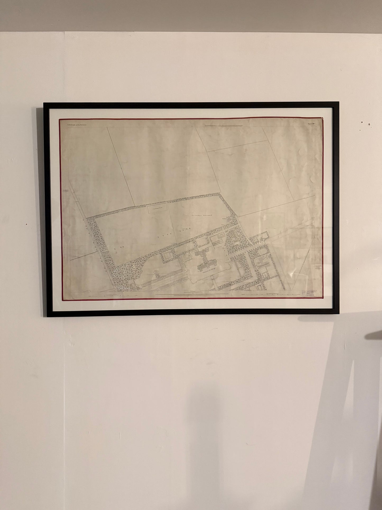 An Edinburgh Map c1878 ~ Fettes College