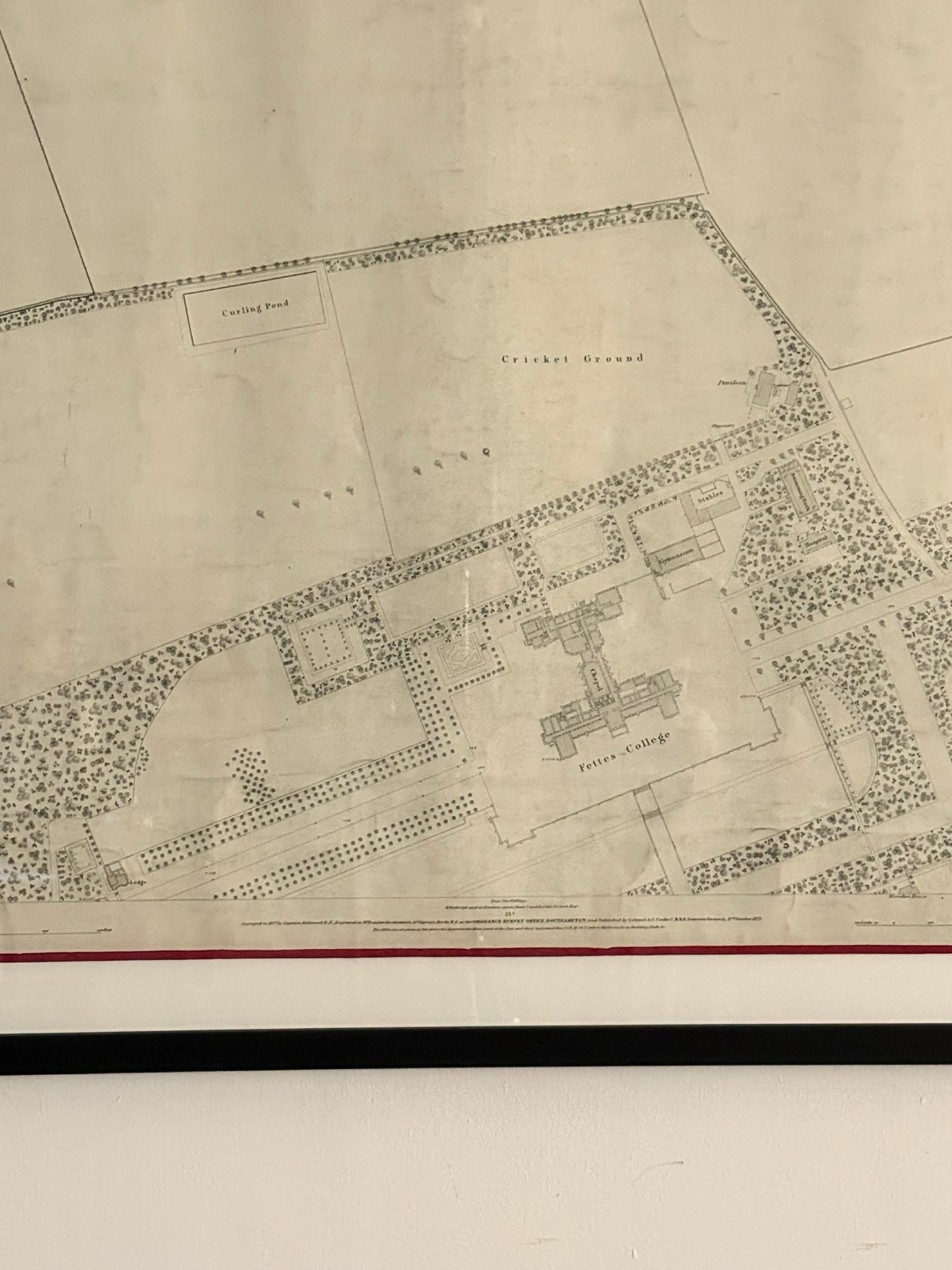 An Edinburgh Map c1878 ~ Fettes College