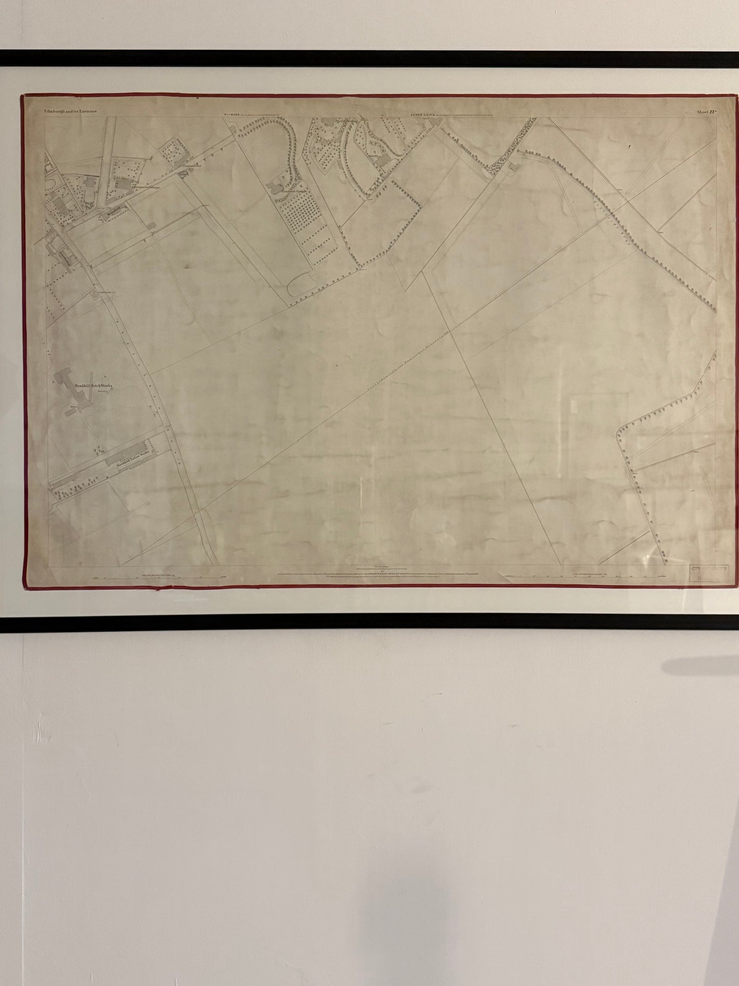 Two Edinburgh Maps c1877/78 ~ Easter Road, Lochend Road, Restalrig Park, Prospect Bank