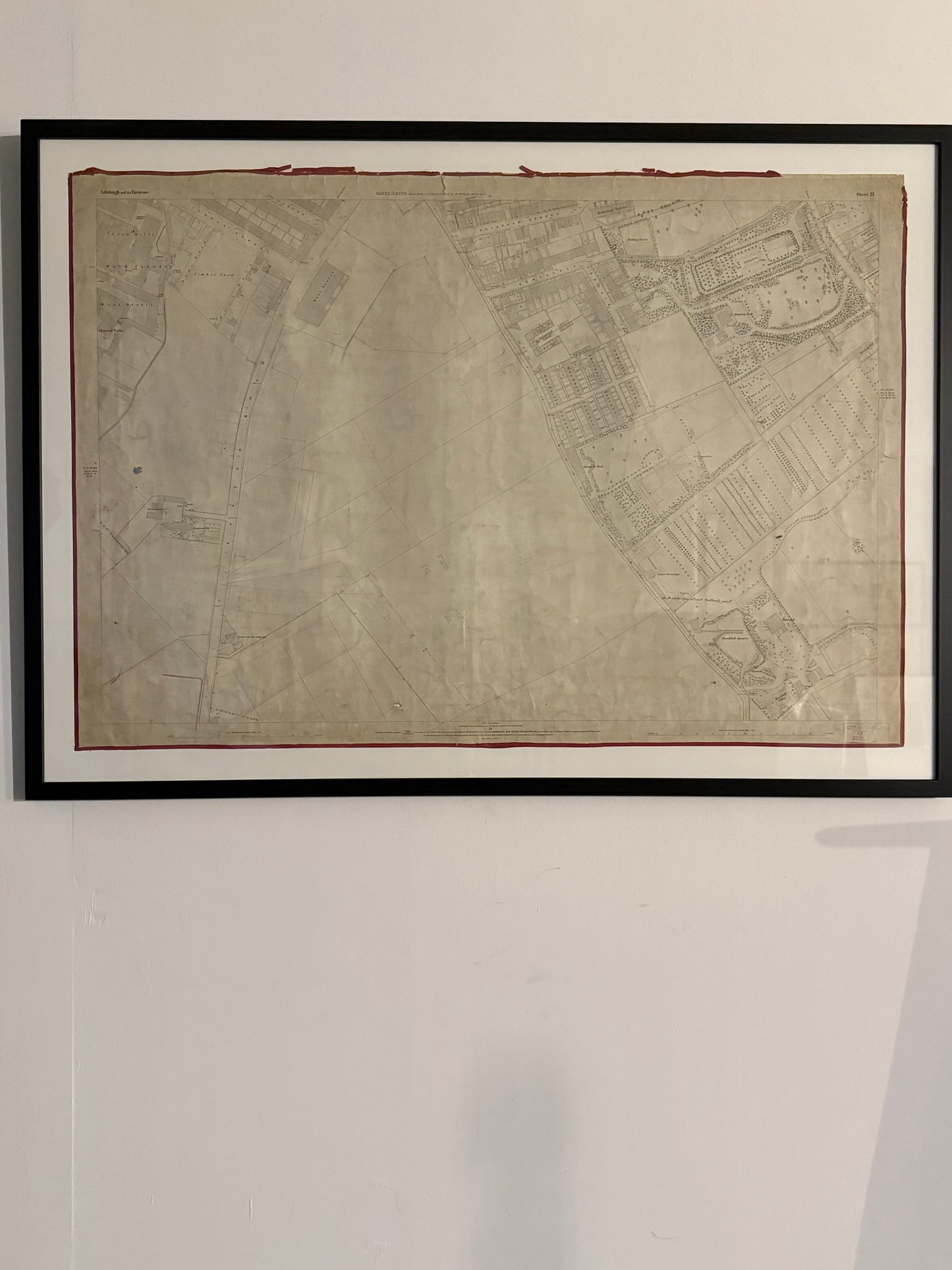 Two Edinburgh Maps c1877/78 ~ Easter Road, Lochend Road, Restalrig Park, Prospect Bank