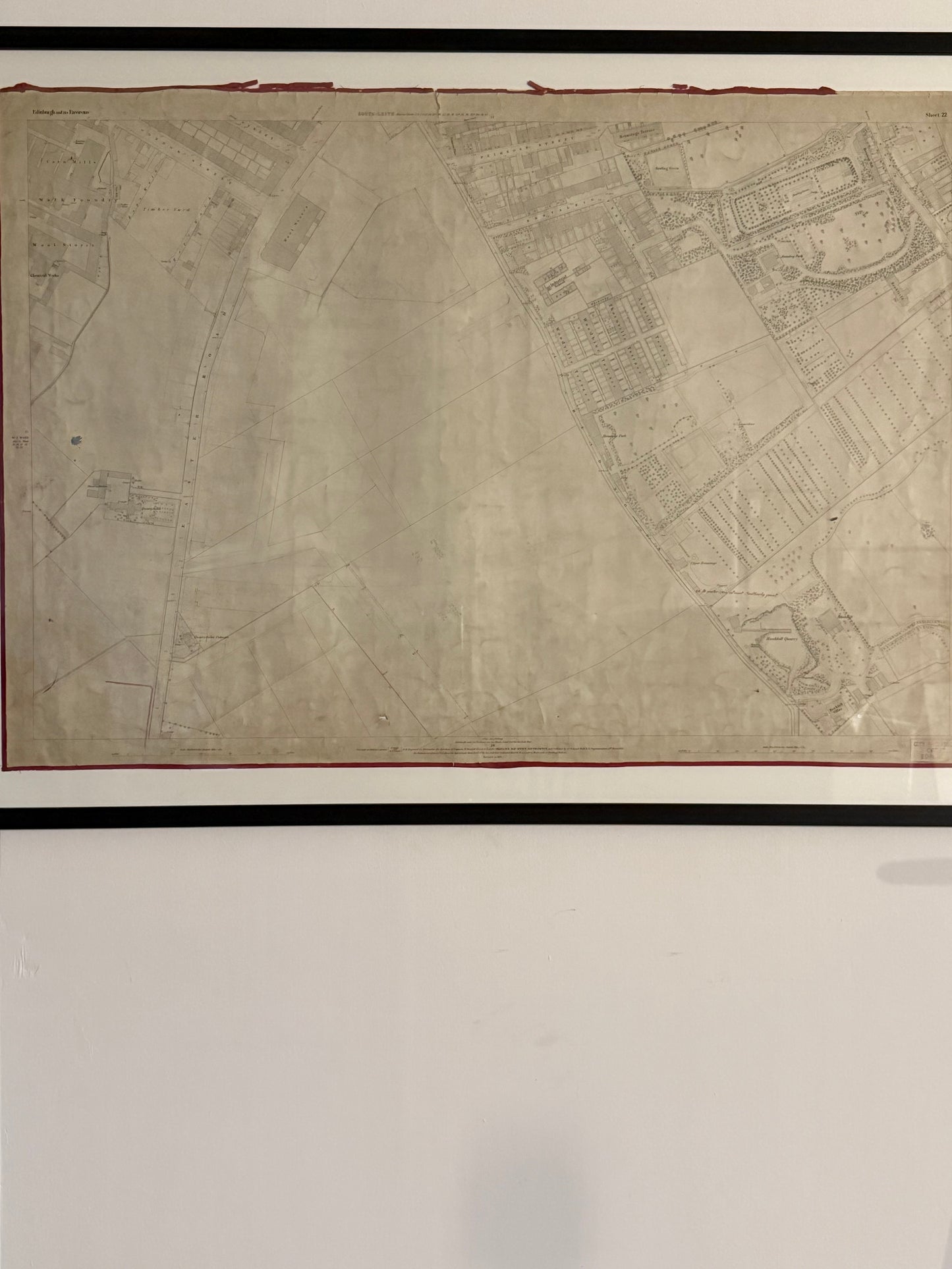 Two Edinburgh Maps c1877/78 ~ Easter Road, Lochend Road, Restalrig Park, Prospect Bank