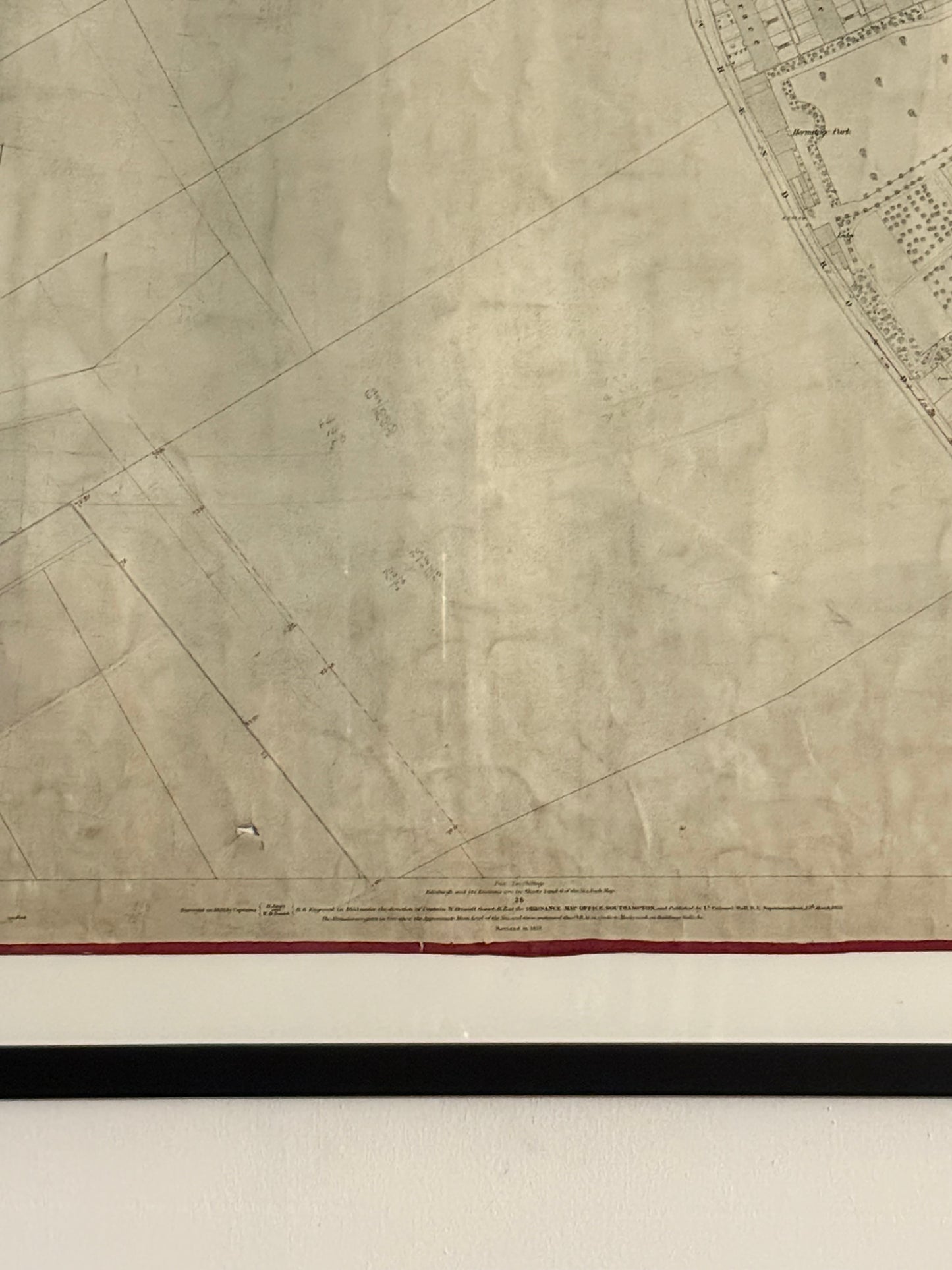 Two Edinburgh Maps c1877/78 ~ Easter Road, Lochend Road, Restalrig Park, Prospect Bank