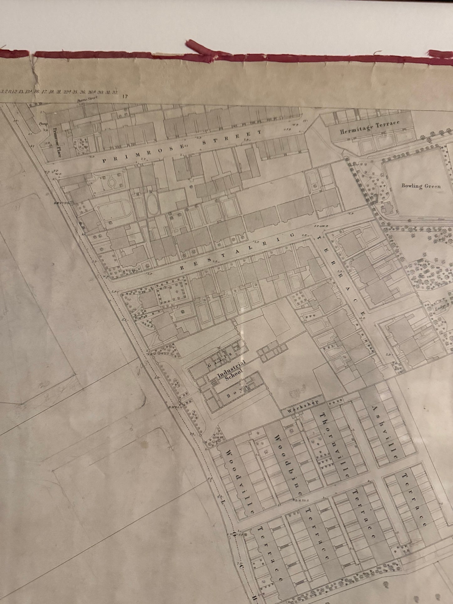Two Edinburgh Maps c1877/78 ~ Easter Road, Lochend Road, Restalrig Park, Prospect Bank